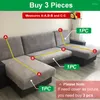 Cubiertas de silla Cubierta de sofá de terciopelo para sala de estar elástica gruesa 1/2/3/4 plaza L en forma de esquina en forma de rincón