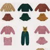 Set di abbigliamento per bambini maglioni inverno Misha Puff Boys Girls Knit Stampa di alta qualità Cardigan Bambini Batton Cotton Knitwear Outwear Clot Dhabz Dhabz