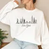 Hoodies femininos York Sorto Cidade do Orient Amante Presente NYC para Mulheres Pullovers Hoodie