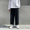 Men's Pants BF Fashion brand wearing men's automatic thin straight loose casual pants in Korea versatile wide leg overalls streetwear pantalon Z230815