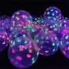 الديكور 10pcs/lot 12inch UV Neon Glow بالونات الفلورسنت البالونات المضيئة