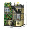 Blokken Jiestar 89107 Lion Pub Model Modular Street View Series Kleine deeltjesassemblage Toys Building Gift voor jongens 5910pcs 230814