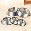 Basic Steel Dog Bowls, Dog Dishes 8oz 12oz 18oz 28oz 48oz, Cat Bowl Water and Food with Rubber Base for Small/Medium/Large Dogs, Cats, Puppy Rabbit and Kitten G0814