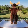 Cadılar Bayramı Büyük Burun Moose Maskot Kostüm En Kaliteli Hayvan Teması Karakter Karnaval Yetişkin Boyut Fursuit Noel Doğum Günü Partisi DR288G