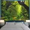 Tapestries Forest Tapestry Rainforest Landscape Tapestry Wall Hanging Tapestrys for Bedroom Living Room Tapisserie R230812