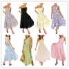 Casual Dresses Y2K Sweet Style Back Open Vintage Breattable Fabric Patchwork Women Skin-Friendly Chic Dress Lady Vestidos