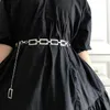 Belts Woven Silver Metal Waist Chain Belts For Women Dress Skirt Hip High Punk Rock Fine Simple Fashion Hollow Female Ladies Strap