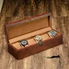 Boîtes à bijoux Porte-toile de montre en bois de luxe pour les montres Top Organizer Grids Rectangle