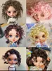 Куклы аксессуаров Dula Doll Wigs для Blythe Qbaby Multy-Chocored Mohair Apploding Head Curls 9-10 дюймов головы 230812