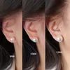 أقراط الأركان Aensoa 10/12/14mm لؤلؤة أذن على الكفة الكورية الأنيقة No Piercing Elings for Women Wedding Party Jewelry 2023