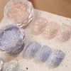 Nail Glitter 1 Box Reflective Powder Chrome iriserande Pigment Crystal Sequins UV Gel Polish Nails Art Decoration 230814