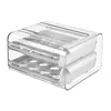 Storage Bottles Double Layers Eggs Containers Fridge Egg Drawer Organizer Bins For Cabinet