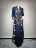 Casual Dresses Women Elegant Maxi 2023 Luxury Sequin Embroidery Long Sleeve Abaya Muslim Turkish Evening Party Robe Vestido