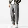 Män s byxor män kvinnor lång höst och vinter sport mode mens casual fleece sweatpants mjuk sport jogging 230814