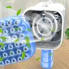 Nyhetsspel 36-håls Bazooka Bubble Machine Toy Electric Soap Water Bubble Blower With Light Summer Party Outdoor Toy for Children Children Gift 230815