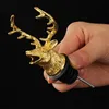 BAR TOOLS 1 PCS JAGERMEISTER WINE Pourer zink Alloy Deer Elk Lion Bull Stopper Drinks Night Club Accessories 230814