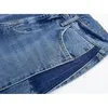 Contrasta jeans da donna Donne Donne gamba a mezza gamba di jeans chic lady high street pantaloni femminile 2023