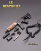 Militära figurer 1/6 Skala Mini HK416 Series M4 Series Rifle Gun Weapon Model Toys för 12 "Action Figure Accessories Collections DIY 230814