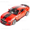 1 32 Ford Mustang Shelby GT500 Alaşım Araba Modeli Diecasts Oyuncak Araçlar Ses ve Hafif Araba Oyuncak Model Koleksiyonu Hediye T230815