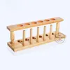 Lab Wooden Test Tube Rack 6holes 12holes Holder With Hole Size 23mm For School Experiment