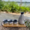 Mugs 1 Set Exquisite Japanese Style Ceramics Sake Cup Pot Retro Simple Ceramic And