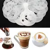 16Pcs/set Coffee Milk Cake Cupcake Stencil Template Mold Coffee Barista Tools Pbpnn