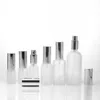 30 ml 1oz Refilleerbare matronde glazen parfumfles met aluminium verstuiver lege cosmetische make -up spray flescontainer voor reizen wpmlo