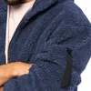 Suéteres para hombres Suéter de primavera y otoño para hombres Cárdigan Tamaño grande Simple Casual Todo fósforo Top de lana ártica de doble cara de alta calidad