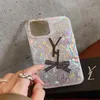 مصممي الأزياء الكلاسيكيون علبة الهاتف النسائية الفاخرة iPhone Cases Flower Flower Printed for 11 12 Pro Pro Max 13 Pro Promax 14 Pro Promax