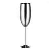 Weingläser Europa Luxus Champagner Cup Edelstahl Retro Cocktail Metall Tulp Cups Küche Party Lieferungen Hochzeit Getränke Geschirr