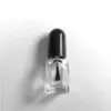 Mini bouteille carrée en verre de 2ml avec brosse, conteneurs vides de vernis à ongles transparents, bouteille de colle en verre transparent pour échantillon Rfddj