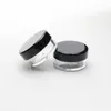 5G/5ML High Quality Clear Plastic Cosmetic Container Jars With Black Lids Cosmetic Cream Pot Makeup Eye Shadow Nails Powder Jewelry Bot Eplb