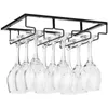 Ice Buckets and Coolers Ving Glasses Holder Bartender Stemware Hanging Rack Under Cabinet Organizer Glass Goblet Iron Bar Tool 230814
