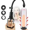 Sexleksak Massager Manlig PENIS Pump Augmentation Vakuum Masturbator Vuxen Automatisk aspirator