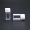 Bottiglie di plastica vuote trasparenti da 30 ml 1 oz con tappo a vite bianco Contenitore di stoccaggio di liquidi in polvere solida Vaso per viaggi Vita quotidiana Whrmm