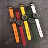 Mens Watch 고무 고무 Avenger Montre De Luxe Endurance Pro 크로노 그래프 AAA Orologio Blue Red Yellow Black Quartz Wristwatches 고품질 44mm SB048 Q2