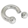 Gioielli piercing per labbra Labret 10 mm spessa 316L in acciaio inossidabile per piercing Gioielli Circular Bulbell Anello 230814