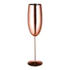 Weingläser Europa Luxus Champagner Cup Edelstahl Retro Cocktail Metall Tulp Cups Küche Party Lieferungen Hochzeit Getränke Geschirr