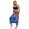 Calças ativas 2023 esportes femininos Casual Tailândia estilo Indonésia Priação de perna larga yoga fitness bohemian