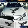 Autostickers 1 PCS Fashion Reflective Eagle Decal Vinyl Door Hood ER Sticker Styling Groothandel Drop Delivery Mobiles Motorfietsen Exter DHVKN