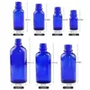 5 10 15 20 30 50 100ML Glass Spray Bottle, Perfume Atomizer -Refillable Empty Cobalt Blue Bottles with Black plastic Fine Mist Sprayers Naqd