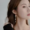 Dangle Earrings Korean Style Sweet Cherry Long Tassel for Women Exquisite Pearl Zirfly Butterflyフラワーメタルチェーンイヤリングジュエリー
