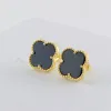 Stud Love Four-Leaf Van Clover örhängen för kvinnor Cleef Fashion Wedding Earring smycken Lucky Stud Earrings