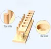 Lab Wooden Test Tube Rack 6holes 12holes Holder With Hole Size 23mm For School Experiment