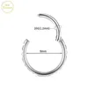 Labret Lip Piercing Jóias G23 Septo Nariz Ring Cz Segmento Hingled Clicker Ear Brincos da moda Moda Body 16G 230814