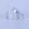2 ml durchsichtiges leeres Plastikglas, 28 x 13 mm, durchsichtiger Deckel, 2 Gramm Topf, Probengröße für kosmetische Creme, Lidschatten, Nägel, Pulver, Schmuck, E-Flüssigkeit, Sqcwn