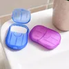 Travel Hand-washing Soap Paper Multifunctional Aroma Sliced Cleaning Paper Disposable Boxed Mini Soap Igkha