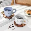 Mugs 360ml Creative Cute Handmade 3D Snail Daisy Dog Cat Coffee Ceramic Funny Cartoon Animal Tea Milk Cups Unique Birthday Gifts 230815