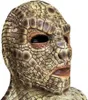 Партийная маски для рептилий Snake Skin Mask с вырезом Creepy Devil Demon Demon Monster Monster