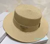 Luxury- Diseñador de sombreros de paja de ala ancha para hombres Cuba de cubo de cubo